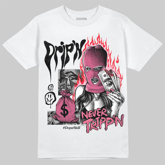 Diesel Pink S - Serendipity Pro-X1 Trainers DopeSkill T-Shirt Drip'n Never Tripp'n Graphic Streetwear - White