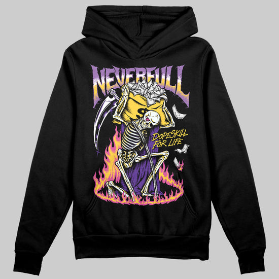 PURPLE Sneakers DopeSkill Hoodie Sweatshirt Heartless Graphic Streetwear - Black