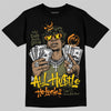 Olive Sneakers DopeSkill T-Shirt All Hustle No Luck Graphic Streetwear - Black