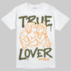 Olive Sneakers DopeSkill T-Shirt True Lover Graphic Streetwear - White 