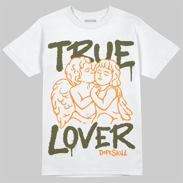 Olive Sneakers DopeSkill T-Shirt True Lover Graphic Streetwear - White 