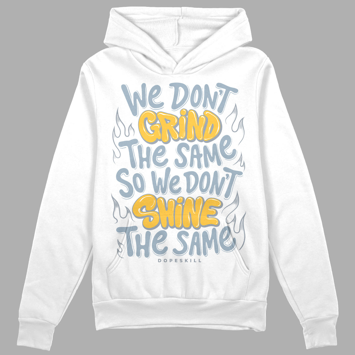 Jordan 13 “Blue Grey” DopeSkill Hoodie Sweatshirt Grind Shine Graphic Streetwear - White 