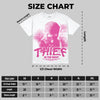 Triple Pink Dunk DopeSkill Oversize Print T-Shirt Thief In The Night Graphic