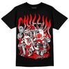 Jordan 12 “Cherry” DopeSkill T-Shirt Chillin Graphic Streetwear - Black