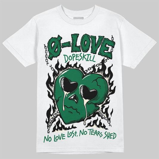 Jordan 13 GS “Pine Green” DopeSkill T-Shirt Crying Heart Graphic Streetwear - White