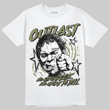 Olive Sneakers DopeSkill T-Shirt Outlast Graphic Streetwear - White 