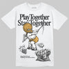 Jordan 11 "Gratitude" DopeSkill T-Shirt Play together, Stay together Graphic Streetwear - White