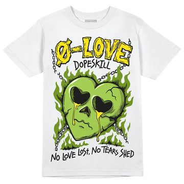 SB Dunk Low Chlorophyll DopeSkill T-Shirt Crying Heart Graphic Streetwear - White