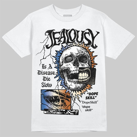 Jordan 17 Retro Low SP Infinite Archives DopeSkill T-Shirt Jealousy Graphic Streetwear - White