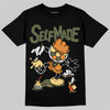 Olive Sneakers DopeSkill T-Shirt Self Made Graphic Streetwear - Black