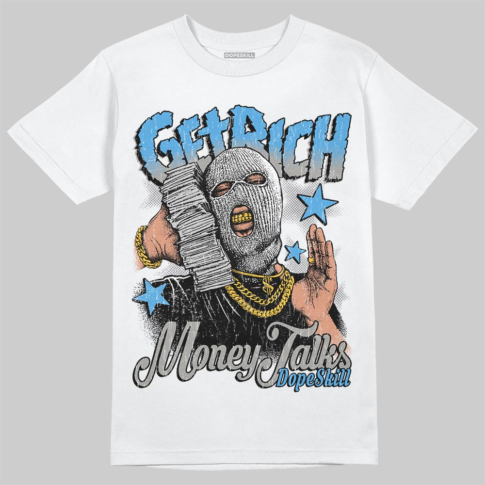 Air Max 95 OG Blue Spark DopeSkill T-Shirt Get Rich Graphic Streetwear - White 