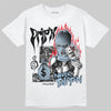 Jordan 40 “Blue Suede” DopeSkill T-Shirt Drip'n Never Tripp'n Graphic Streetwear - White
