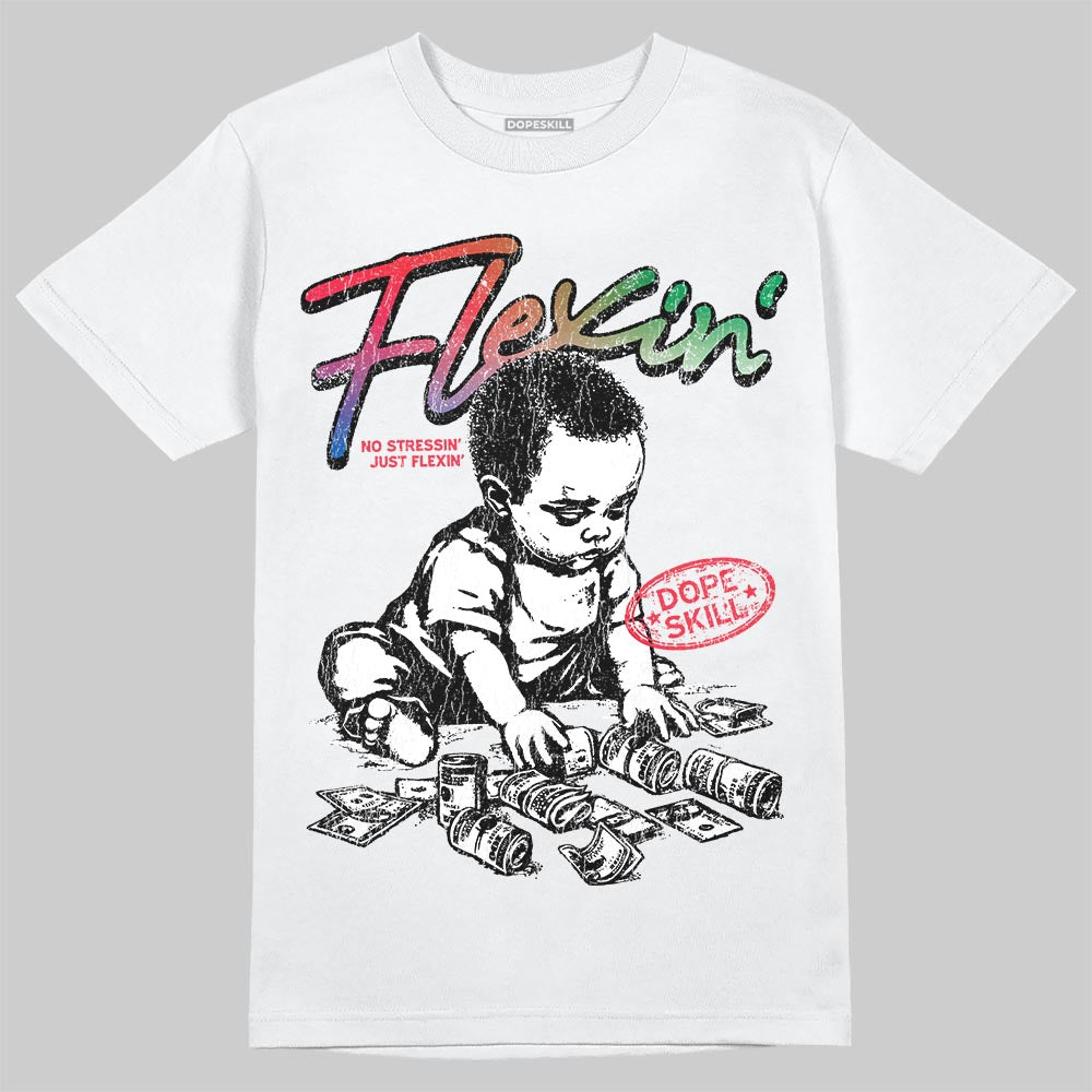 Jordan 11 City Pack “285” Atlanta DopeSkill T-Shirt Flexin' Graphic Streetwear - White