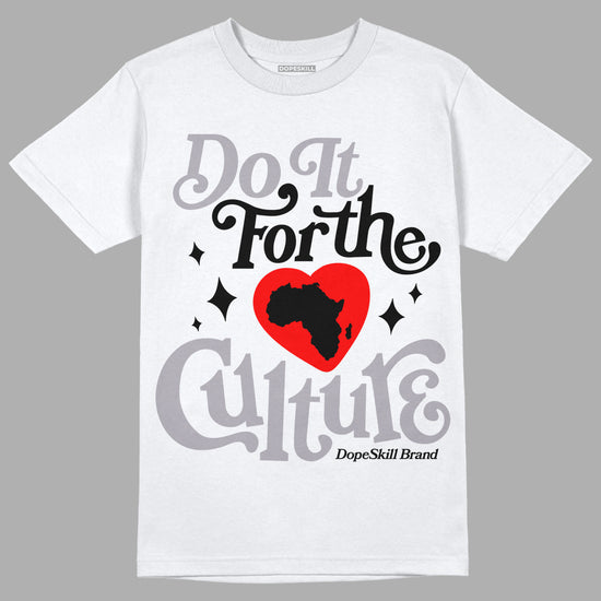 Jordan 2 Cement Grey DopeSkill T-Shirt Do It For The Culture Graphic Streetwear - White