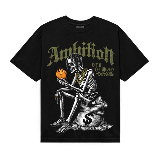 Olive Sneakers DopeSkill T-Shirt Ambition Graphic Streetwear - Black