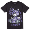 Jordan 5 Retro Low Indigo Haze DopeSkill T-Shirt Smile Through The Pain Graphic Streetwear  - Black