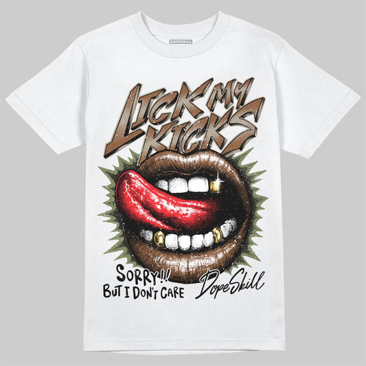 New Balance ABZORB 2010 “Pecan” DopeSkill T-Shirt Lick My Kicks Graphic Streetwear - White