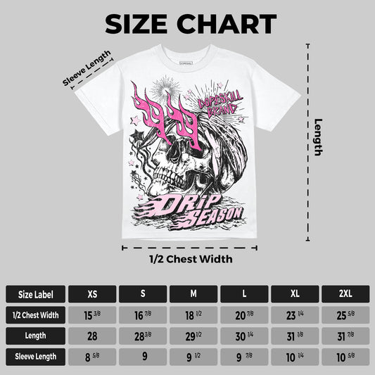 Triple Pink Dunk DopeSkill Oversize Print T-Shirt Drip Season Graphic