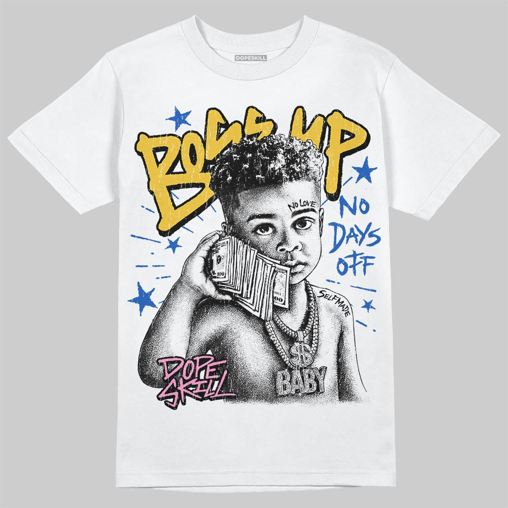 Jordan 3 Brazil DopeSkill T-Shirt Boss Up Graphic Streetwear - White