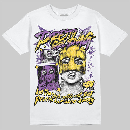 Jordan 12 “Field Purple” DopeSkill T-Shirt Pretty Girl Swag Graphic Streetwear - White