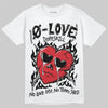 Jordan 11 “Bred Velvet” DopeSkill T-Shirt Crying Heart Graphic Streetwear - White