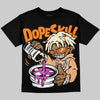 Jordan 3 Orange Citrus DopeSkill T-Shirt Pour Up Graphic Streetwear - Black