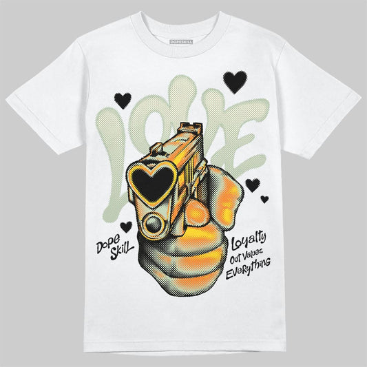 Jordan 4 WMNS “Seafoam” (2025) DopeSkill T-Shirt Love Shot Graphic Streetwear - White