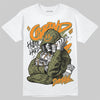 Olive Sneakers DopeSkill T-Shirt Grind Pray Graphic Streetwear - White