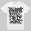 Jordan 3 “Medium Olive” aka “Family Affair” DopeSkill T-Shirt Distorted Realms Graphic Streetwear - White