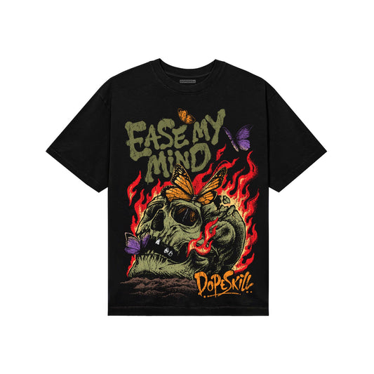 Olive Sneakers DopeSkill T-Shirt Ease My Mind Graphic Streetwear - Black