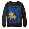 Royal Blue Sneakers DopeSkill Sweatshirt Speak It Graphic Streetwear - Black