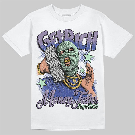Jordan 1 Retro Low OG Zion Williamson Voodoo Alternate DopeSkill T-Shirt Get Rich Graphic Streetwear - White