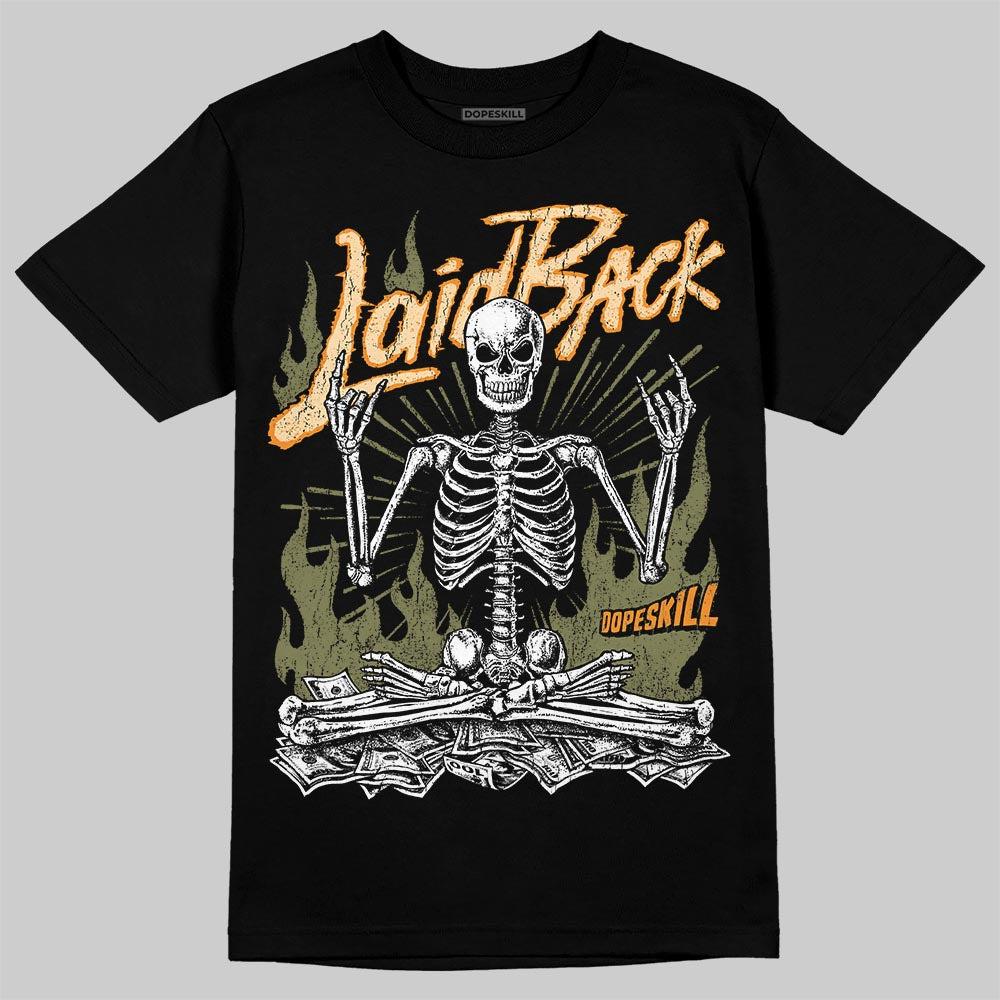 Olive Sneakers DopeSkill T-Shirt Laid Back Graphic Streetwear - Black