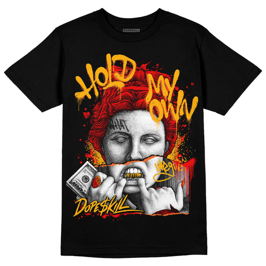 Red Sneakers DopeSkill T-Shirt Hold My Own Graphic Streetwear - Black