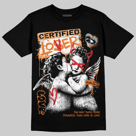 Jordan 3 “Orange Citrus” DopeSkill T-Shirt Certified Lover Graphic Streetwear - Black