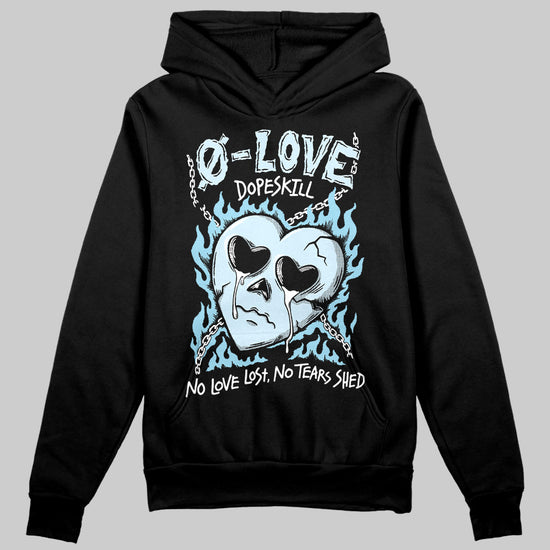 Vans Knu Stack Vintage Satin Dream Blue DopeSkill Hoodie Sweatshirt Crying Heart Graphic Streetwear - Black