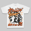 Orange Oversize Print Got It Out The Mud DopeSkill Graphic Premium T-shirt Streetwear - White
