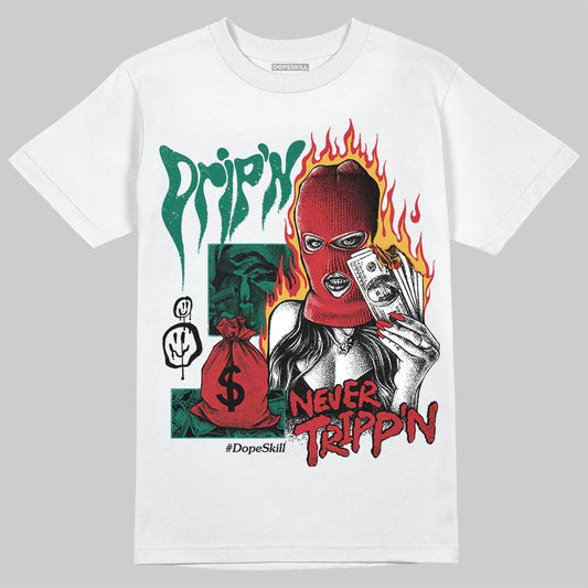Jordan 3 Mexico 'El Vuelo' DopeSkill T-Shirt Drip'n Never Tripp'n Graphic Streetwear - White 