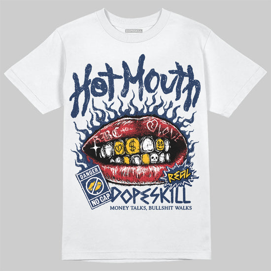 Jordan 4 Retro ‘Dunk From Above’ DopeSkill T-Shirt Hot Mouth Graphic Streetwear - White