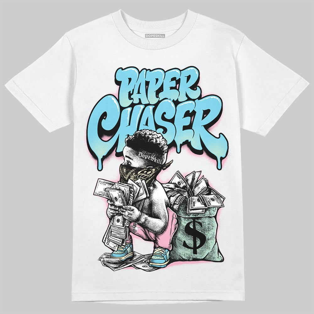 SB Dunk Low Verdy Visty DopeSkill T-Shirt Paper Chaser Boy Graphic Streetwear - White 