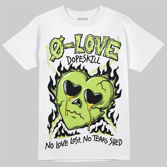 Jordan 13 Retro Bright Cactus DopeSkill T-Shirt Crying Heart Graphic Streetwear - White