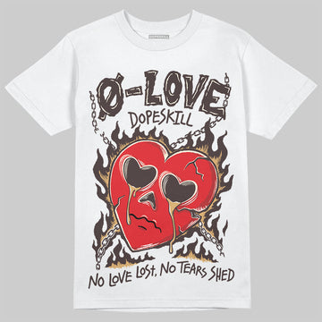 Jordan 5 “Earth/Metallic Gold” DopeSkill T-Shirt Crying Heart Graphic Streetwear - White