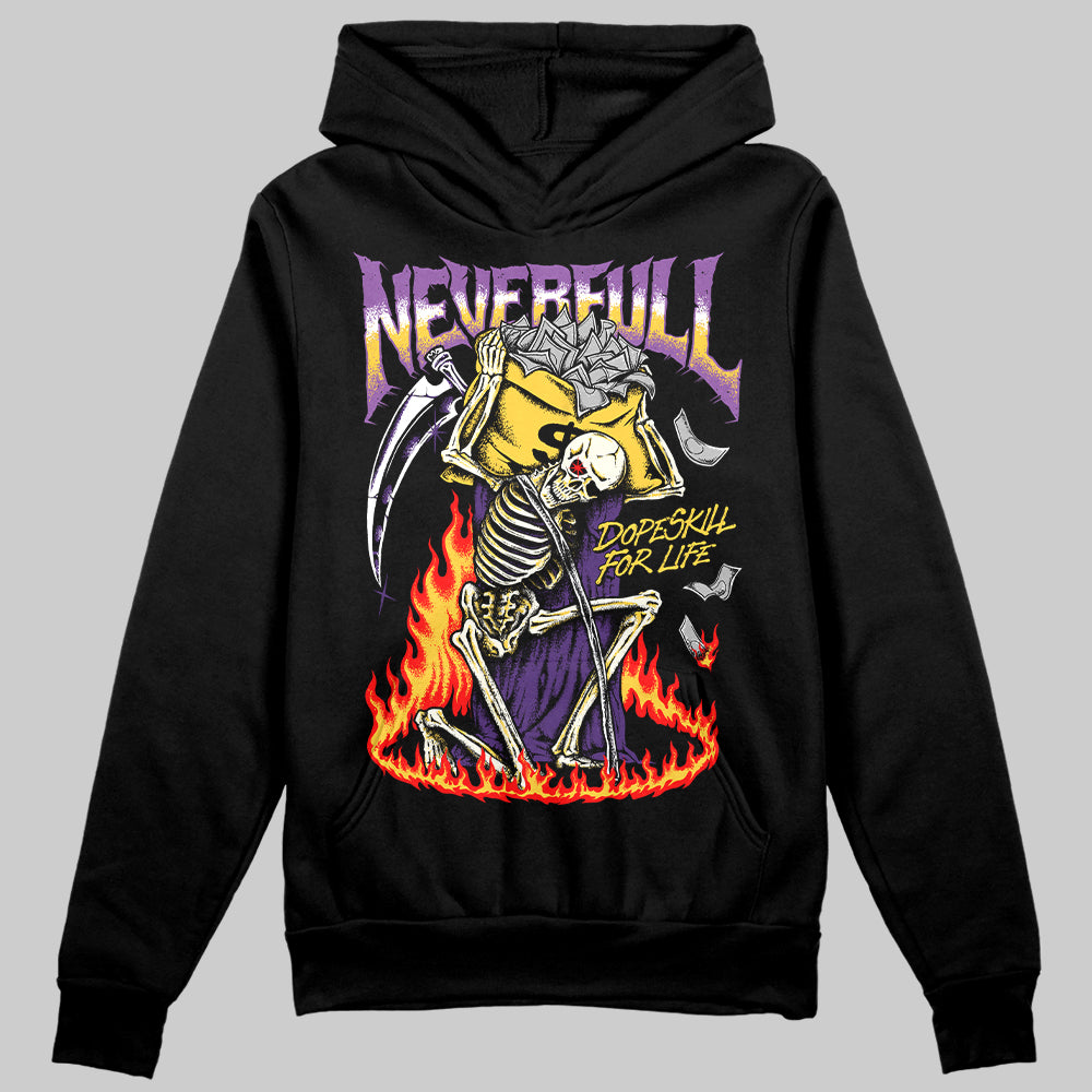 Jordan 12 "Field Purple" DopeSkill Hoodie Sweatshirt Heartless Graphic Streetwear - black