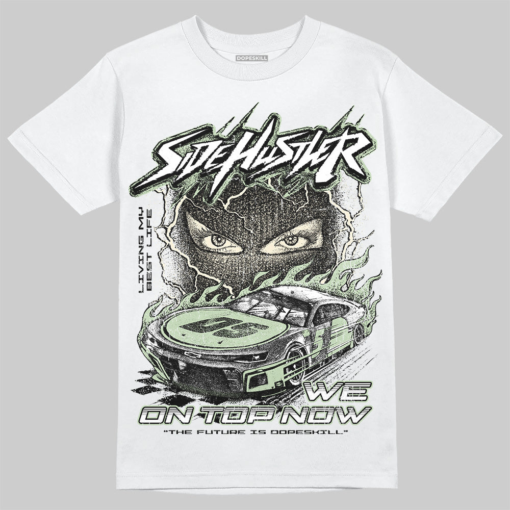 Jordan 4 WMNS “Seafoam” (2025) DopeSkill T-Shirt New Side Hustler Graphic Streetwear - White