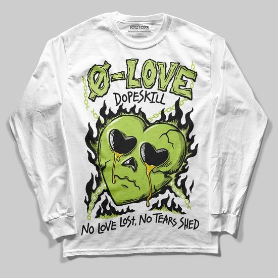 Jordan 13 Retro Bright Cactus DopeSkill Long Sleeve T-Shirt Crying Heart Graphic Streetwear - White