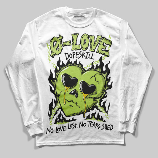 Jordan 13 Retro Bright Cactus DopeSkill Long Sleeve T-Shirt Crying Heart Graphic Streetwear - White