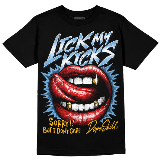 Jordan 1 High OG “First in Flight” DopeSkill T-Shirt Lick My Kicks Graphic Streetwear - Black