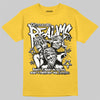 Jordan 5 'Tokyo' DopeSkill T-Shirt Distorted Realms Graphic Streetwear - Gold