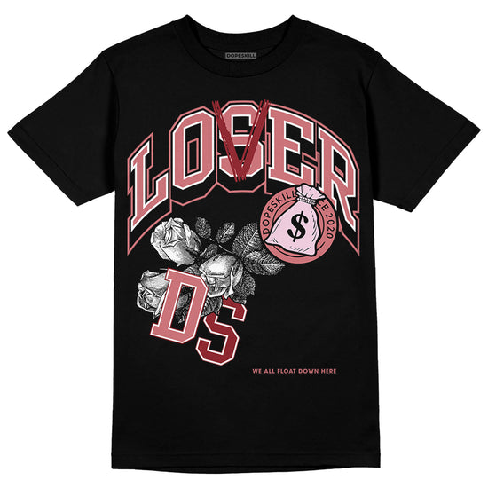 Valentine's Day Collection DopeSkill T-Shirt Loser Lover Graphic Streetwear - Black