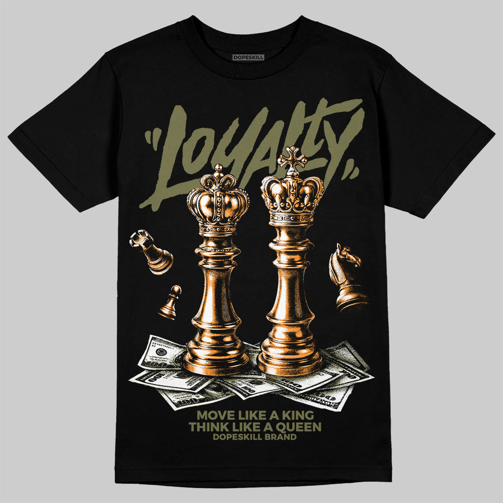 Olive Sneakers DopeSkill T-Shirt Loyalty Graphic Streetwear - black